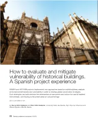 How to Evaluate and Mitigate Vulnerability of Historical Buildings