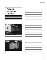 Public Interest Design