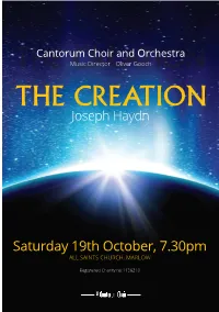 THE CREATION Joseph Haydn