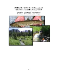 2012 Sawtooth Bull Trout Management Indicator Species Monitoring Report
