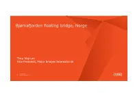 Bjørnafjorden Floating Bridge, Norge