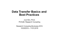 Data Transfer Basics and Best Practices