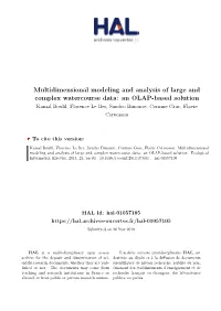 Multidimensional Modeling and Analysis of Large and Complex Watercourse Data: an OLAP-Based Solution