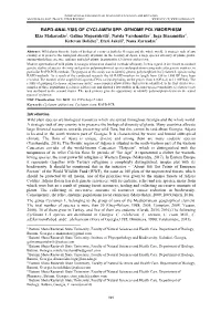RAPD-ANALYSIS of CYCLAMEN SPP. GENOME POLYMORPHISM Elza Makaradze1