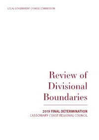 Review of Divisional Boundaries