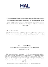 A Proximity-Labeling Proteomic Approach to Investigate