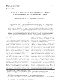 A Review on Anchored Fish Aggregating Devices（Afads） As a Tool to Promote and Manage Artisanal Fisheries