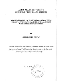 Addis Ababa University School of Graduate Studies a Comparison Of