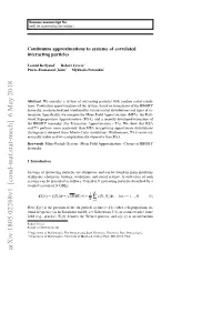 Continuum Approximations to Systems of Correlated Interacting Particles