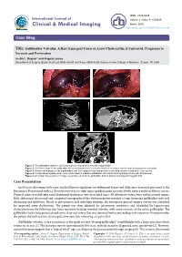 Gallbladder Volvulus: a Rare Emergent Cause of Acute Cholecystitis, If Untreated, Progresses to Necrosis and Perforation Justin L