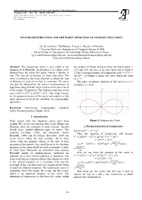 ON PARAMETERIZATION and the POINT OPERATION of LEMNISCATES CURVE 1G. Jai Arul Jose, 2Md Mastan, 3Louay A. Hussein Al-Nuaimy 1,2