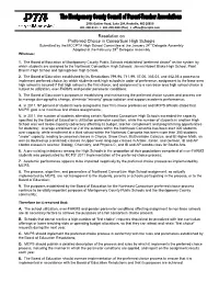 Resolution on FY2008 Operating Budget Priorities