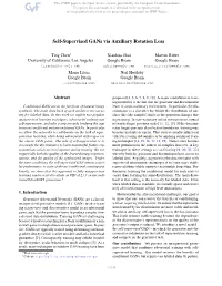 Self-Supervised Gans Via Auxiliary Rotation Loss