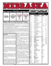 2007 Softball