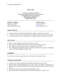 JUN YANG Vita