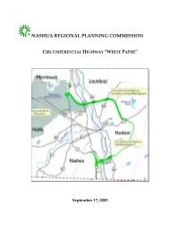 NRPC White Paper on the Nashua-Hudson Circumferential