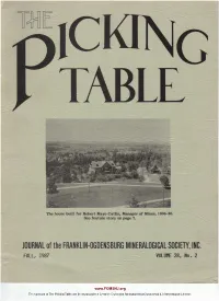 The Picking Table Volume 28, No. 2