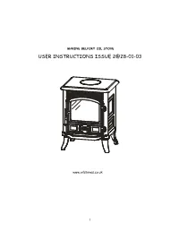 User Instructions Issue 2@28-01-03