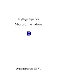 Nyttige Tips for Microsoft Windows