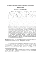 Preface to Articles by A. Einstein and J.J. Thomson