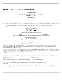 Zagg Inc Form 10-Q)