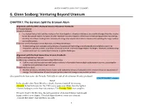 6. Glenn Seaborg: Venturing Beyond Uranium