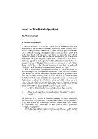 A Note on Functional Adpositions