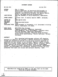 DHHSADM-81-1094 PUB DATE 81 CONTRACT NIMH-80-M-028176101D NOTE 149P
