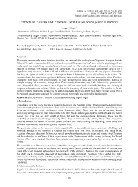 Effects of Elitism and External Debt Crises on Nigerian Citizenry