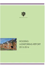 Housing Monitoring Report 2015-2016