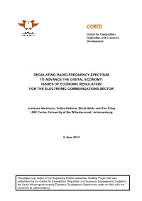 Regulating Radio-Frequency Spectrum for the Digital Economy
