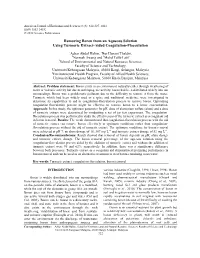 Removing Boron from an Aqueous Solution Using Turmeric Extract-Aided Coagulation-Flocculation