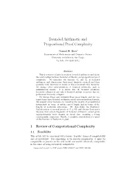 Bounded Arithmetic and Propositional Proof Complexity