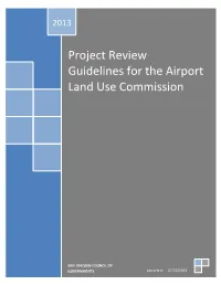 Project Review Guidelines for the Airport Land Use Commission