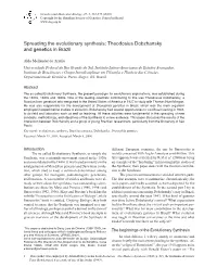 Spreading the Evolutionary Synthesis: Theodosius Dobzhansky and Genetics in Brazil