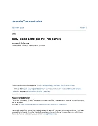 Triply Filiated: Lestat and the Three Fathers