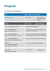 2Nd Postdoc Methods Symposium Program