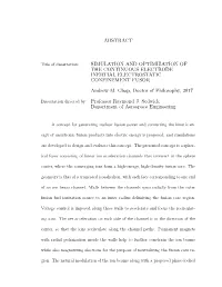 Abstract Simulation and Optimization of The