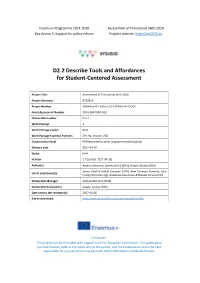 D2.2 Describe Tools and Affordances for Student-Centered Assessment