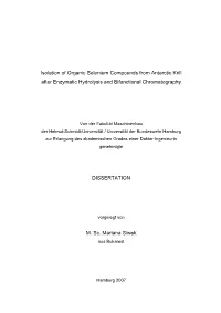 Isolation of Organic Selenium Compounds from Antarctic Krill After Enzymatic Hydrolysis and Bifunctional Chromatography