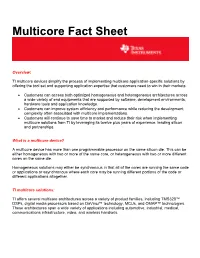 Multicore Fact Sheet
