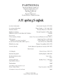 Parthenia Habsburg Program Texts NYEMC 2015