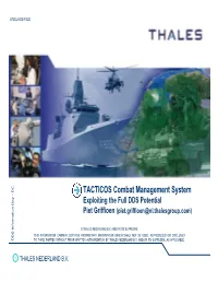 TACTICOS Combat Management System