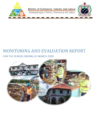 Monitoring and Evaluation Report