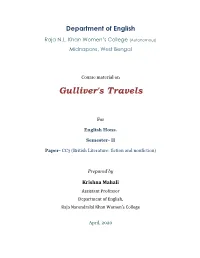 SEM II-CC3-GULLIVER's TRAVELS.Pdf