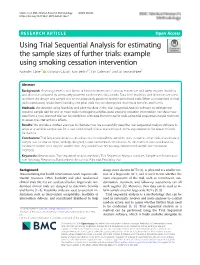 Using Trial Sequential Analysis For