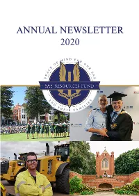 ANNUAL NEWSLETTER 2020 CONTENTS SAS NETWORK About the Fund