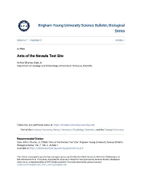 Ants of the Nevada Test Site