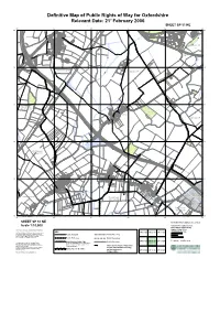 Definitive Map of Public Rights of Way for Oxfordshire Relevant Date: 21 February 2006