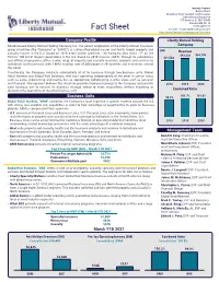 Fact Sheet Investor Relations@Libertymutual.Com
